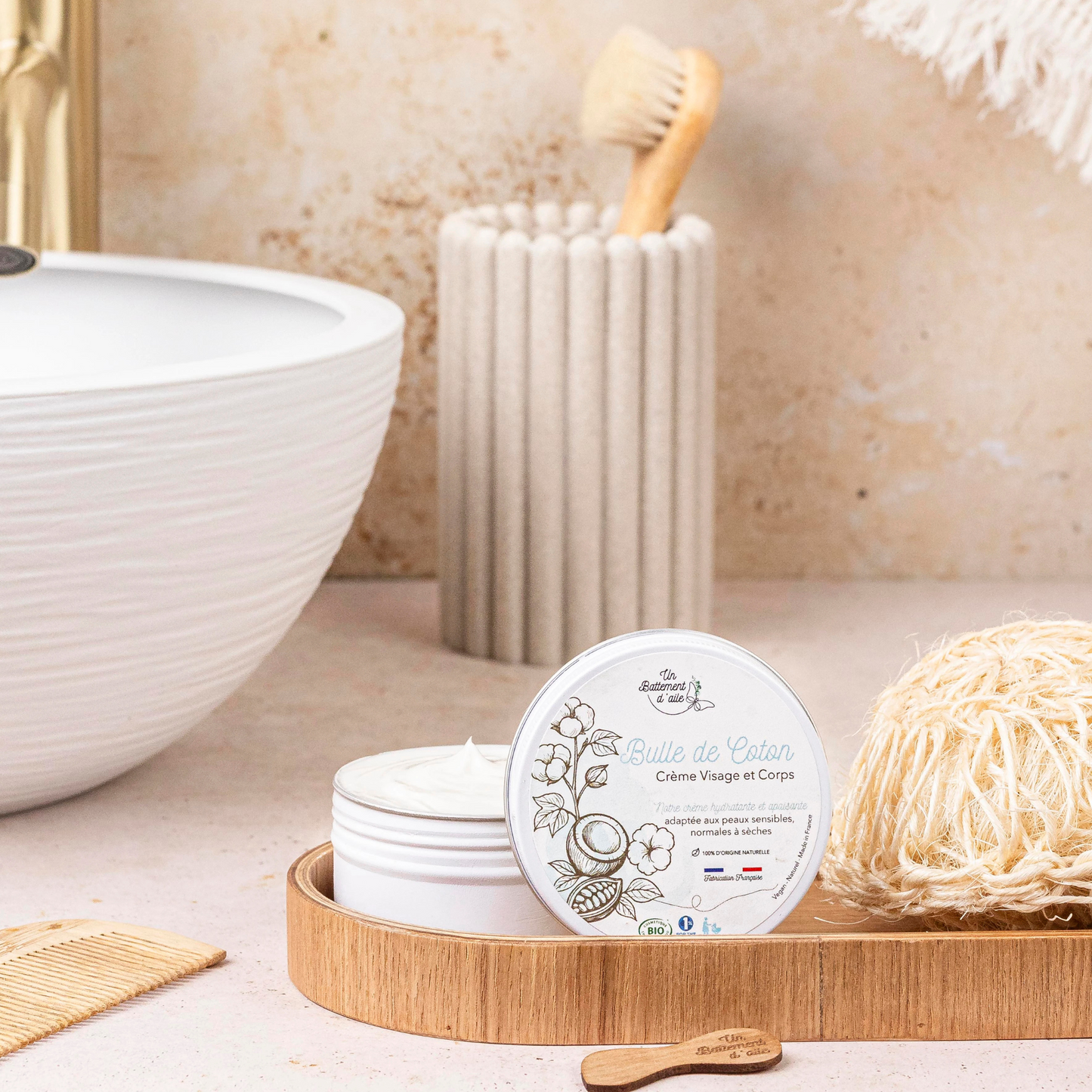 Crème Visage & Corps Bulle de Coton